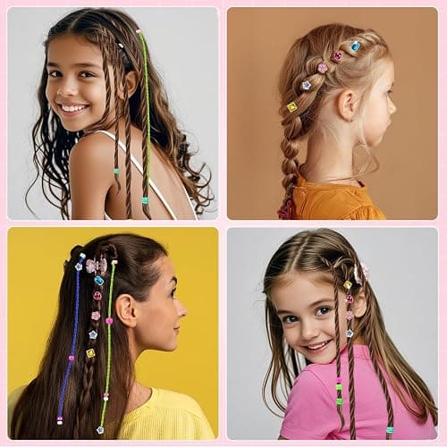 DIY Hair Salon Toys for Girls, Automatic Hair Braiding Machine & Rope Braider with Accessories, Kids Hair Styling Tool for Girls 3 4 5-12 Years Old thumbnail 8