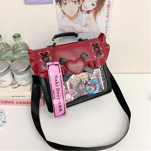 KeAiDMon Y2k itabag versatile pin display shoulder bag JK style badge display backpack suitable for women thumbnail 6