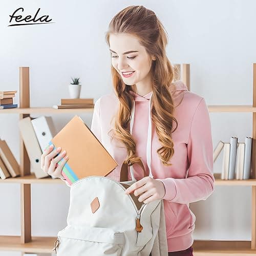 16 Pack Kraft Notebooks A5, Feela 60 Pages Lined Notepad Journal Bulk, Soft Brown Cover Multipack Notebooks for Students Travelers Writing Plans, Memos Office School Supplies, 14X21cm, 8 Pastel Colour thumbnail 2