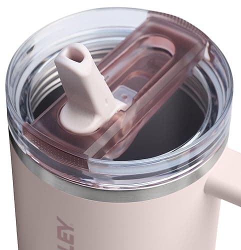 STANLEY Quencher ProTour Flip Straw Tumbler with Leakproof Lid | Built-In Straw & Handle | Cupholder Compatible for Travel | Insulated Stainless Steel Cup | BPA-Free - 30 Ounces - Rose Quartz thumbnail 2