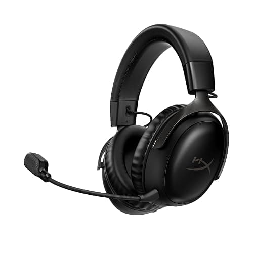 HyperX Cloud III Wireless – Gaming Headset for PC, PS5, PS4, up to 120-hour Battery, 2.4GHz Wireless, DTS Spatial Audio, 53mm Angled Drivers, Memory Foam, Durable Frame, 10mm Microphone, Black - Image 1