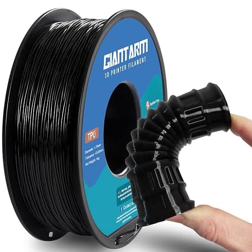 GIANTARM TPU Filament 1.75mm Flexible Soft 3D Printer Consumables Black,95A 1kg Spool (2.2 lbs.), Dimensional Accuracy +/- 0.05 mm thumbnail 8