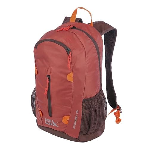 Eddie Bauer Stowaway Packable Backpack | Travel | Outdoor | Lightweight | Foldable | Durable | Ripstop Polyester | 20L - Maroon thumbnail 4