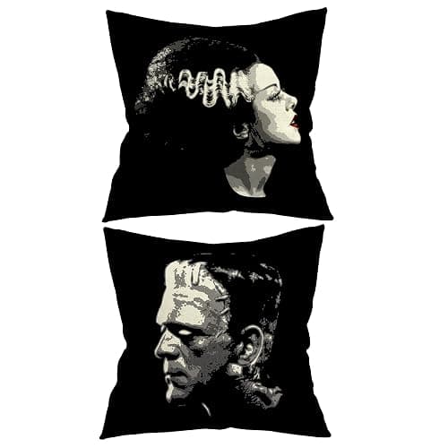18x18 | 2ct | Frankenstein Couple Pillows - Image 1