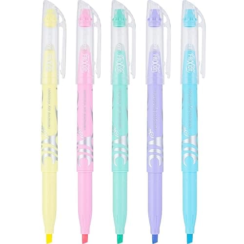 Pilot FriXion Light Pastel Collection Erasable Highlighters, Chisel Tip, Highlighter Pens, Assorted Color Inks, 5-Pack thumbnail 4