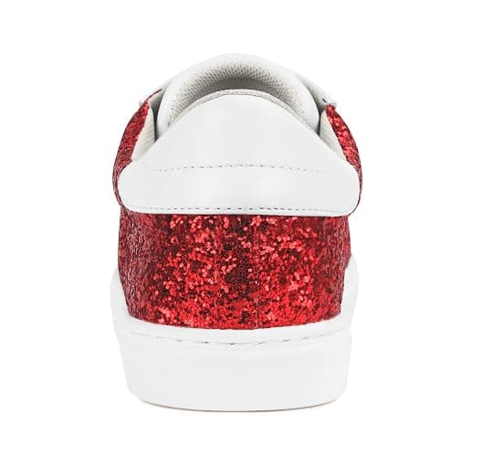 PARTY Women's Fashion Star Sneaker Lace Up Low Top Comfortable Cushioned Walking Shoes thumbnail 5