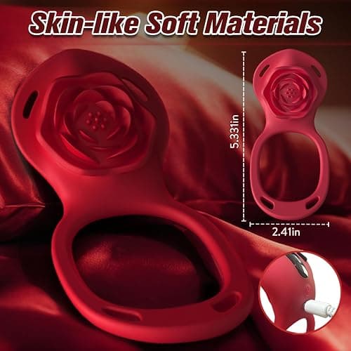 Couples Rose App Remote Control Wearable Vibrator, Couple Women Adult Sex Toys Games for Men, Hands Free Panty Clitoris Vibrator Vibrating Cock Ring, ZOOPLOU BDSM Female Sex Toy thumbnail 9