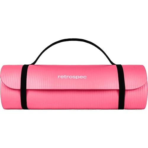 Retrospec Solana Yoga Mat Thick 1/2in Non-Slip Workout Mat with Nylon Strap - 72x24in Exercise Mat for Pilates, Stretching & Fitness - BPA Free, Easy Clean thumbnail 4