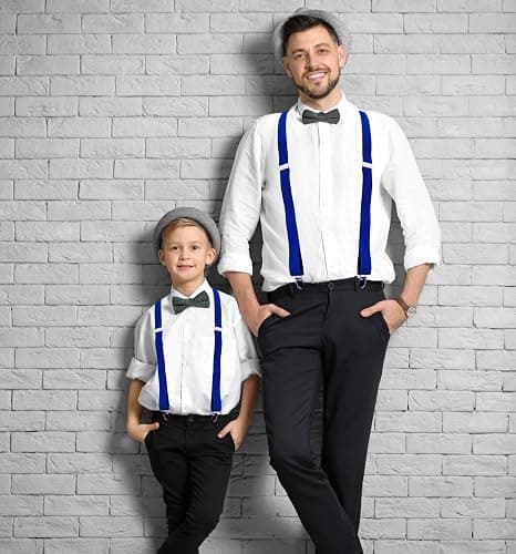 MDSTYLE Suspenders for Men Women Boys - Adjustable Y-Back thumbnail 2