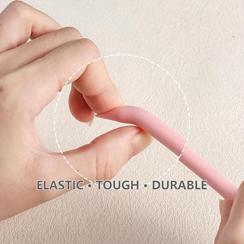 FSpronail 4 Pcs Nail Art Sculpture Pen,Dual Tipped Silicone Nail Tool Resin Nail Art Brushes for 3D Gel Carving Drawing Effect Shaping Apply Chrome Tool for Women Manicure Design at Home Salon DIY Kit thumbnail 5