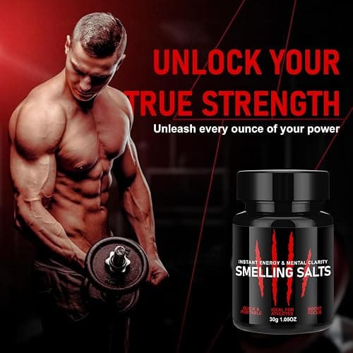 Enhanced Focus & Explosive Force, Activate Before Smelling, Instant Energy,Potent Salts Wake Up for Athletes, Salts for Athletes in Hockey, Weightlifting and Powerlifting-30g-Red-H thumbnail 4