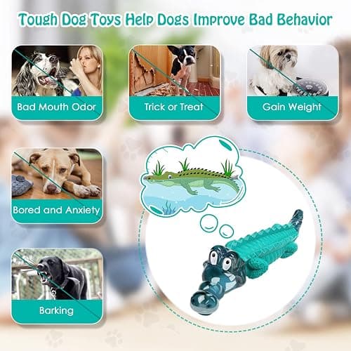 Jeefome Dog Toys for Aggressive Chewers - Tough,Indestructible Dog Chew Toys for Large, Medium,Small Breed to Keep Them Busy thumbnail 5