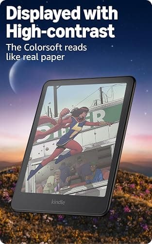 Amazon Kindle Colorsoft Signature Edition 32GB (newest model) – With color display, auto-adjusting front light, wireless charging, and long battery life - Metallic Black thumbnail 3