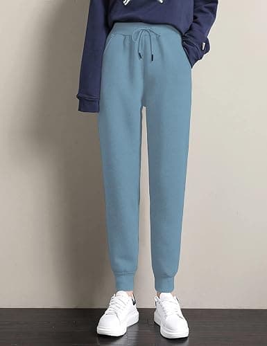Yeokou Women's Warm Sherpa Lined Athletic Sweatpants Jogger Fleece Pants thumbnail 2
