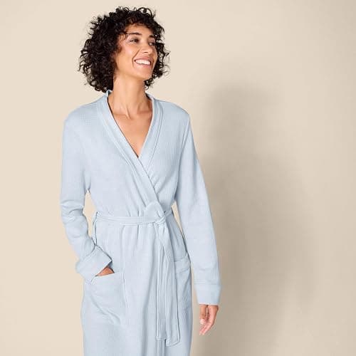 Amazon Essentials Women's Lightweight Waffle Full-Length Robe (Available in Plus Size) thumbnail 4