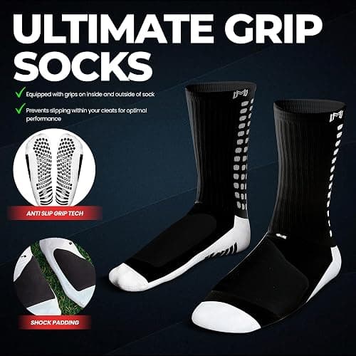 MediCaptain Protective Grip Sock + Pre Cut Sock Sleeve Bundle Pack (Black) thumbnail 6