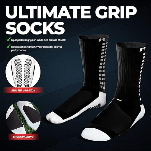 MediCaptain Lite - Protective Athletic Grip Sock with Metatarsal Padding Foot Protection, Anti-Slip Grip Pads, Non Slip Socks thumbnail 5