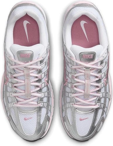 W NIKE P-6000 "WHITE/METALLIC SILVER-ELEMENTAL PINK" thumbnail 5