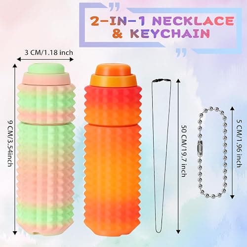 2PCS Little Ouchies Fidget, Pocket Mini Fidget Toy for Adults, Pain Stim Fidget, 3D Printed Stim Sensory Keychain Toys for Adults, Gifts for Adult with Autism ADHD Anxiety Stress Relief thumbnail 3