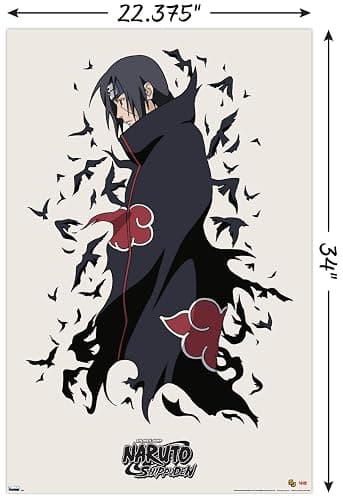 Trends International Naruto Shippuden - Itachi Wall Poster, 22.375" x 34", Poster & Mount Bundle thumbnail 3