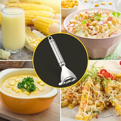 Corn Peeler Stainless Stee Corn Cob Stripper Tool Corn Thresher from the Cob, Removes Corn Kernels From Corn Cobs In Seconds, Kitchen Gadget thumbnail 7