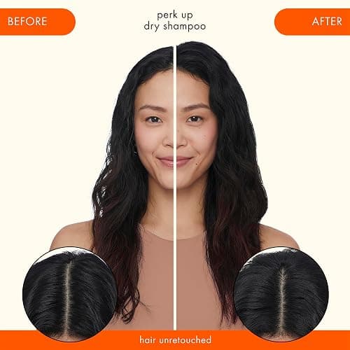 amika perk up talc-free dry shampoo | refreshes roots with a voluminous ‘oomph’ between washes, no white residue, absorbs oil + reduces odor, for all hair types thumbnail 3