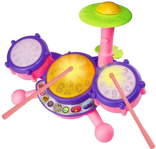 VTech KidiBeats Drum Set, Pink - Pink - Standard Packaging - Image 1