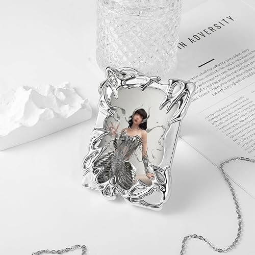 JIYIN Photocard Holder, Kunststoffe Unregelmäßig Rahmen Kpop Photocard Holder Kpop Keychain ID Card Holder Badge Holder Y2K Fotokartenhalter thumbnail 2