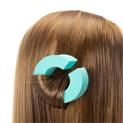 YUEHUINIAO 12Pcs Heatless Blowout Heatless Curlers Sponge C Shape Rollers Hair Curlers Reusable Hair Rollers for Blowout Look thumbnail 6