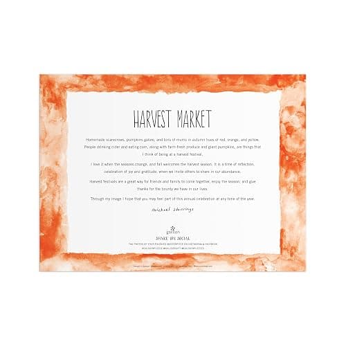 Galison Harvest Market – 1000 Piece Michael Storrings Jigsaw Puzzle Featuring Beautiful Artwork of A Harvest Market in The Fall thumbnail 3