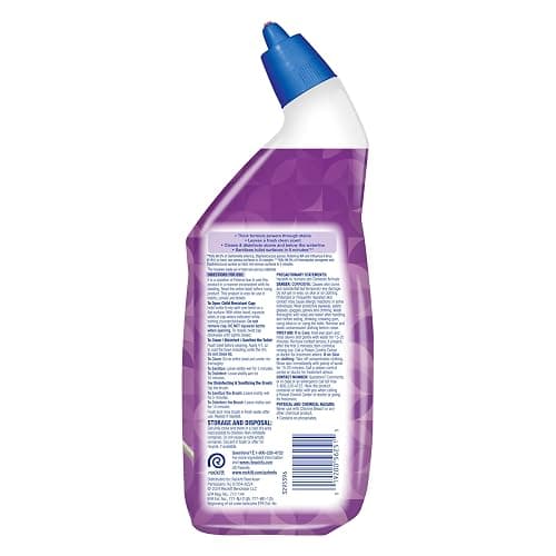 Lysol Toilet Bowl Cleaner Gel, For Cleaning and Disinfecting, Septic Safe Toilet Bowl Cleaner, Lavender & Cotton Blossom Scent, 24 oz, (Pack of 2) thumbnail 8