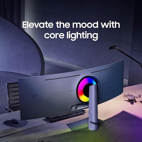 Samsung 49" Odyssey (G93SC) Series QD-OLED Curved Gaming Monitor | 240Hz, 0.03ms, DQHD, G-Sync Compatible, FreeSync Premium Pro, Adjustable Stand (LS49CG932SNXZA) thumbnail 7