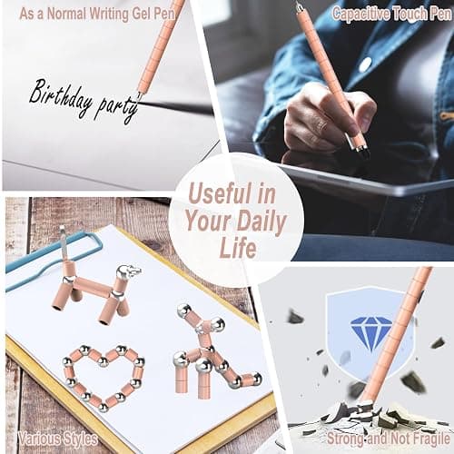 Fidget Gel Pen Teen Girls Gift Ideas - Graduation Gift for Her for High School College Graduates, Cool Birthday Gifts for Daughter Granddaughter Niece, Back to School Stocking Stuffer Valentine Gifts thumbnail 3
