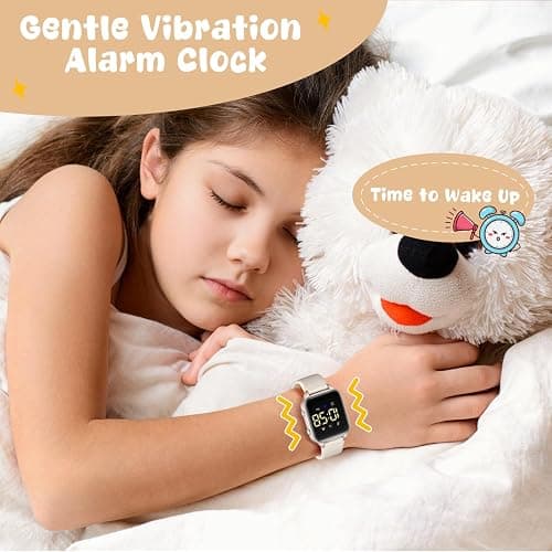 Timever Kids Digital Watches for Ages 5-14 Girls Boys,Kids Sports Watch Outdoor Digital Watches with Step Counting/Distance Calculation/Vibration Dual Alarm Clock/Stopwatch/5 ATM Waterproof thumbnail 6