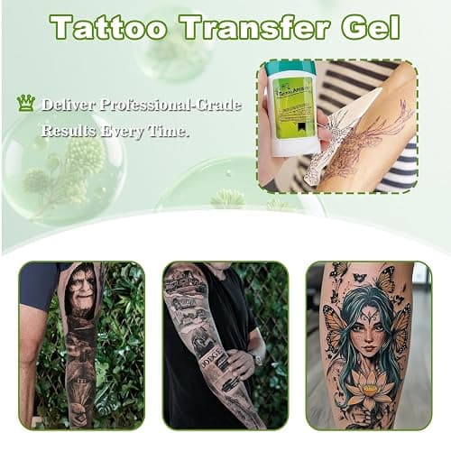 Anghie 2PCS Tattoo Transfer Gel Cream Stencil Gel (1.8 oz) for Transfer Stickers Paper, Professional Transfer Soap Tattoo Transfer Cream Long Lasting for Tattoo Artist thumbnail 7