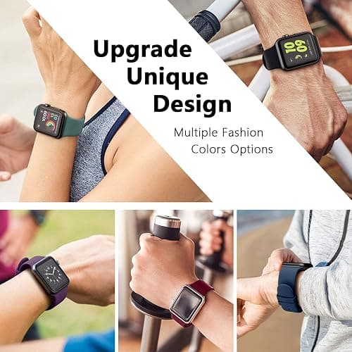 6 Pack Apple Watch Band 42mm Silicone thumbnail 7