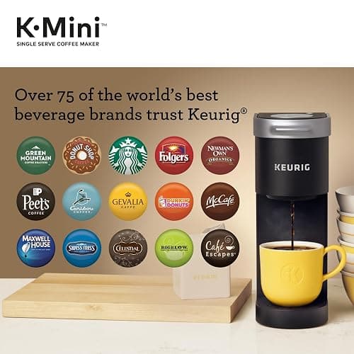 Keurig K-Mini Single Serve K-Cup Pod Coffee Maker, 6 to 12oz Brew size, with Cord Storage, Perfect for Small Spaces, Black thumbnail 10
