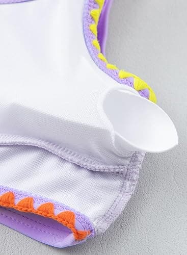 blibean Teen Girls Swimsuits Two Piece Bikini Sets with Chest Pad Size 6-15 Years - 8-9 Years - A Purple thumbnail 4