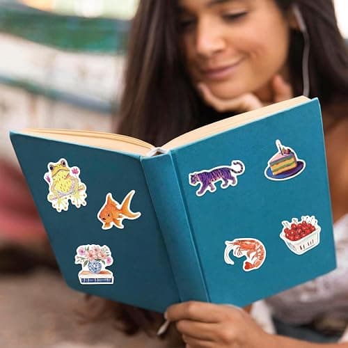 Lot de 200 autocollants esthétiques alimentaire, autocollants en vinyle, mignons et girly, pour bagages, scrapbooking, skateboard, guitare, cadeau pour adolescentes, enfants et filles. thumbnail 2