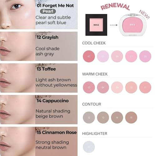 BBIA Last Blush NEW 15 Colors - Cheek Blush Shaping Shading Contour & Highlight Long-Lasting Matte Finish Natural Shades Buildable & Blendable Daily Korean Face Makeup (09 CHERISH, Pack of 1) thumbnail 3