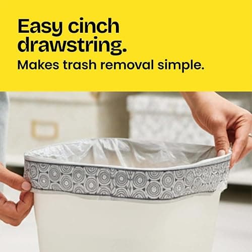 Glad Small Drawstring Trash Bags with Clorox, 4 Gal, Lemon Fresh Bleach, 34 Ct (Package May Vary) thumbnail 6
