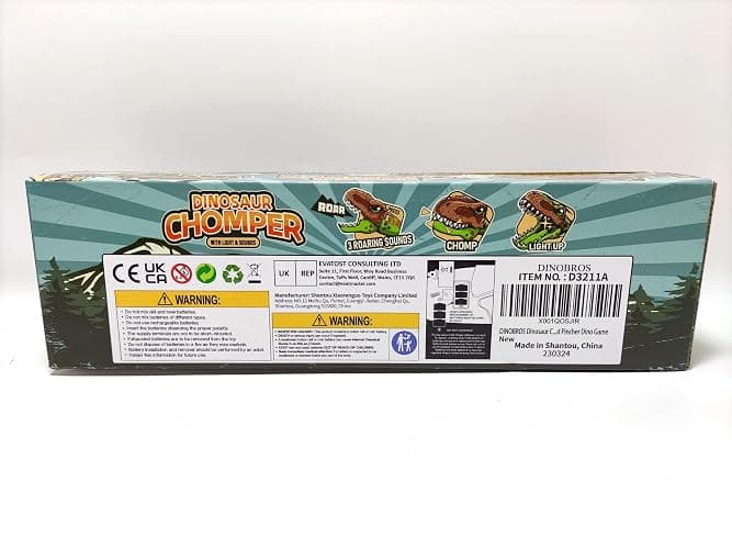 DINOBROS Dinosaur Chomper Toys for Kids with 3 Roar Sounds and Light Jurassic Dinosaurs Grabber Claw T-Rex Reacher Robot Hand Pincher Dino Snapper thumbnail 10