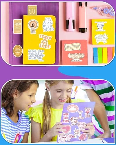 Sapuion 200PCS Bible Stickers, Inspirational Christian Stickers, Bible Verse Stickers, Aesthetic Jesus Faith Stickers for Water Bottles, Religious Christian Gifts for Kids Men and Women thumbnail 6