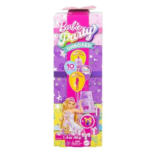 Barbie Party Unboxed Doll & Accessories, Pet Birthday Series Birthday Bows Set with 10 Surprises Including Color Change & Cake-Decorating Activity thumbnail 7