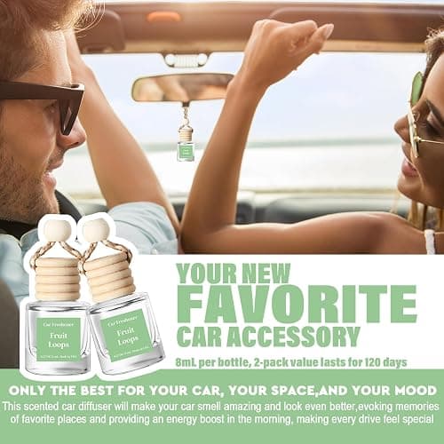 C Classy Car Air Freshener Hanging 2 Pack, Fruit Loops Essential Oil Diffuser for C ar, Air Freshener Cute, Long-Lasting Fragrance, Car Air Fresheners for Women & Men Gift, Made in USA thumbnail 4