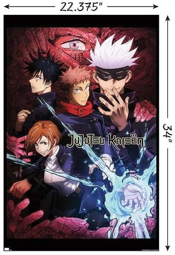 Jujutsu Kaisen - One Sheet English Wall Poster, 34L" x 22.4W", Unframed Version thumbnail 3