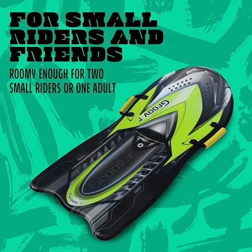 Flexible Flyer Snow Rocket Premium Foam Sled for Kids and Adults - 42" Snow Sled, 1 or 2 Person Winter Toboggan Slider with Handles, Extremely Lightweight, For Ages 5 & Up thumbnail 3