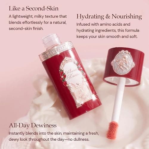 Flower Knows Strawberry Cupid All Day Glow Liquid Blush,Sweat & Water-Resistant Dewy Blush for Cheeks,Blendableand Hydrating Cool Pink Face Makeup for Women & Girls,0.25 Fl Oz(S03 Pink Gemstone) thumbnail 4