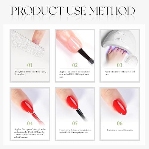 Double Rhythm 15ML Gel Nail Polish Pure Sheer Same Color Same Bottle Soak Off Gel Polish Art Manicure Salon DIY at Home for Women (Baby Pink-A1334) thumbnail 10