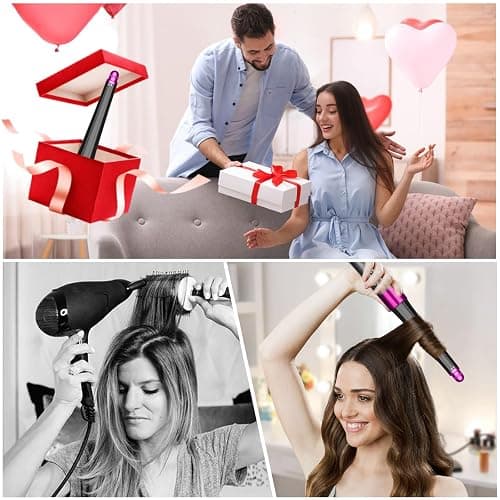 20–36 mm konischer langer Lockenstab für Dyson Airwrap Hair Styler HS05/HS01/HS08, 2-in-1 verbessertes professionelles Blas-Lockenwicklerzubehör, Rosa - 20–36mm Rosa thumbnail 7